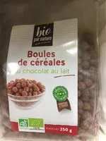 Mängden socker i Boules de céréales au chocolat au lait bio
