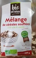 Mängden socker i Melange de céréales soufflées chocolat et vanille bio