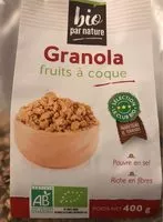 Mängden socker i Granola fruits à coque