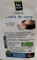 Mängden socker i Farine de noix de coco