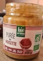 Mängden socker i Purée de noisette