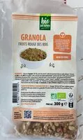 Mängden socker i Granola fruits rouges des bois
