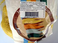 Mängden socker i Pomme de terre Charlotte Cat 1 Cal 35-55 La Ferme du Colombier