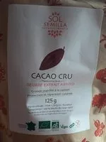 Mängden socker i Beurre De Cacao Cru Bio 125G Sol Semilla