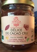 Mängden socker i Délice De Cacao Cru Bio Lucuma Maca Caroube 190G Sol Semilla