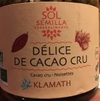 Mängden socker i Delice de cacao cru