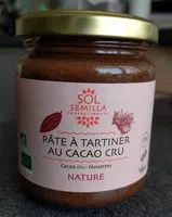 Mängden socker i Pâte à tartiner au cacao cru