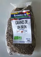 Mängden socker i Graines de lin brun bio