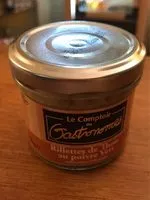 Mängden socker i Rillettes de thon au poivre vert