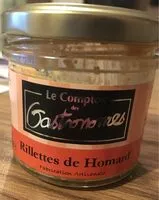 Mängden socker i Rillettes de homard