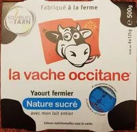Mängden socker i Yaourts fermiers au lait entier nature sucre LA VACHE OCCITANE