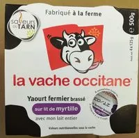 Mängden socker i Yaourt fermier brassé sur lit de myrtille