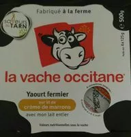 Mängden socker i Yaourt fermier sur lit de crème de marron