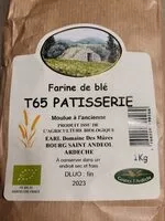 Mängden socker i Farine de blé t65 pâtisserie