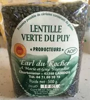 Mängden socker i Lentille verte du Puy