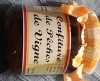 Mängden socker i Confiture de pêches de vigne