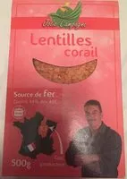 Mängden socker i Lentilles corail