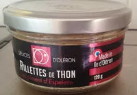 Mängden socker i Rillettes de thon