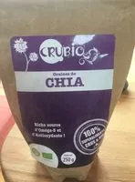 Mängden socker i Crubio Chia Graines (biologique) 250g