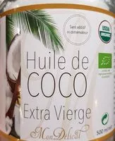 Mängden socker i Huile de coco extra vierge