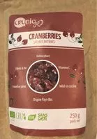 Mängden socker i Cranberries séchées entières