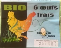 Mängden socker i 6 maxi œufs bio Le Gavot de poules élevées en plein air issus de l'agriculture biologique