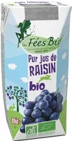 Mängden socker i Pur jus de raisin bio 100% occitanie