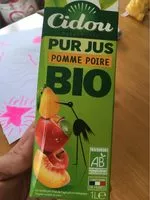 Mängden socker i pur jus pomme pêche poire