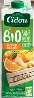 Mängden socker i Le bio Orange Banane - Sans sucres ajoutés