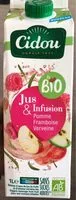 Mängden socker i Jus&Infusion BIO - Pomme Framboise Verveine