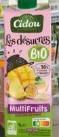 Mängden socker i Les désucrés bio multifruits