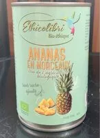Mängden socker i Ananas en morceaux