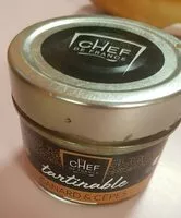 Mängden socker i Tartinable Canard Cèpes 100g Chef de France