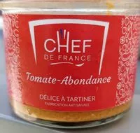 Mängden socker i Tartinable Tomate Abondance 100g Chef de France