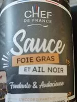 Mängden socker i Sauce foie gras et ail noir