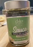 Mängden socker i Sauce pesto ail des ours et parmesan