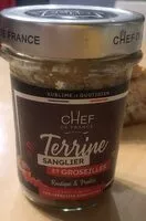 Mängden socker i Terribe de sanglier et groseille