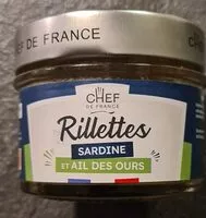 Mängden socker i Rillettes Sardine Ail des Ours
