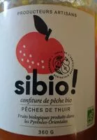 Mängden socker i Confiture de pêche bio