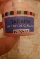 Mängden socker i Tarama aux oeufs de cabillaud