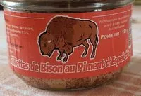 Mängden socker i Rillettes de bison au piment d'Espelette