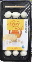 Mängden socker i Billes de chèvre coeur de miel
