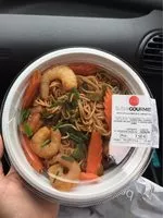 Mängden socker i Nouilles sautées aux crevettes