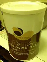 Mängden socker i Poudre de noisettes