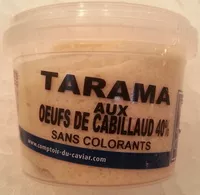 Mängden socker i Tarama aux oeufs de cabillaud 40 %