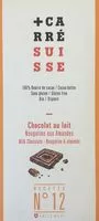 Mängden socker i Chocolat au lait nougatine aux amandes