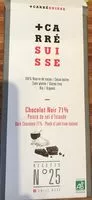 Mängden socker i Chocolat Noir 71% Pointe de sel de Guerande