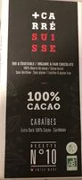 Mängden socker i 100% cacao caraïbes