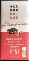 Mängden socker i Chocolat Noir 69% noisettes entières