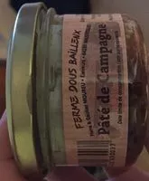 Mängden socker i Pâté de Campagne